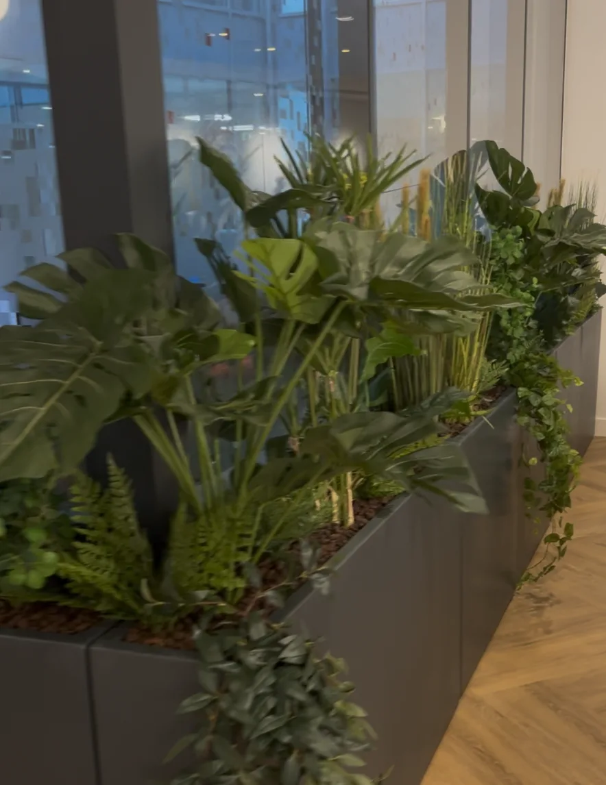 Bureau végétalisé avec plantes vertes par G Mon Jardinier