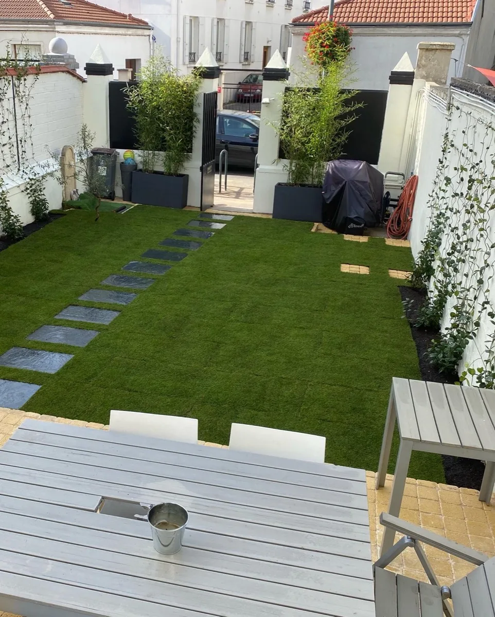Jardin complet aménagé, conception et réalisation